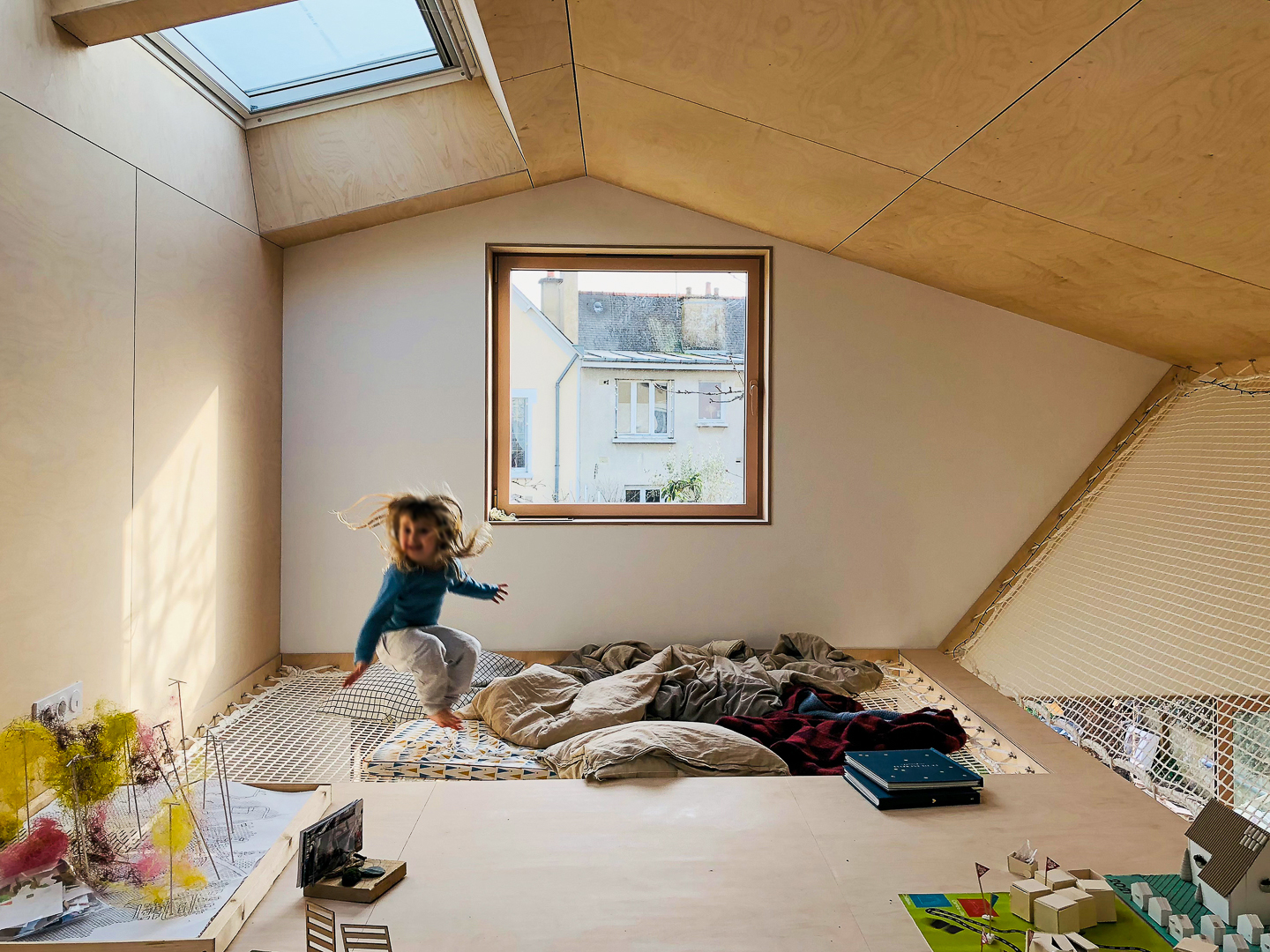 KOBAN architectes_Guillaume Lenfant architecte_Extension maison EM_filet_mezzanine_Jean Jouvenet 6