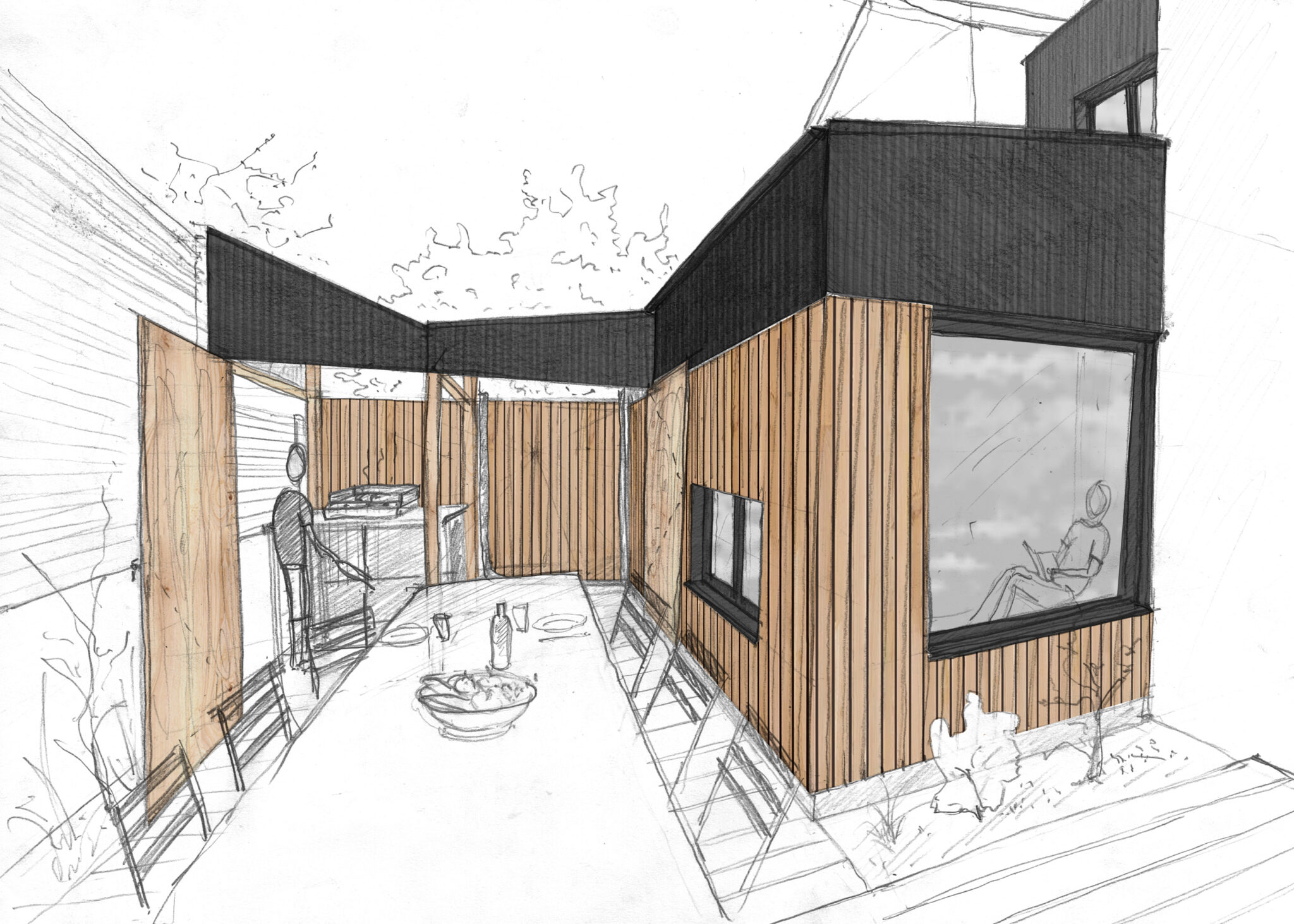 KOBAN architectes_Guillaume Lenfant architecte_Extension maison OJ_atelier_jardin_bois 6